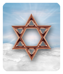 Star of David Blue-Copper